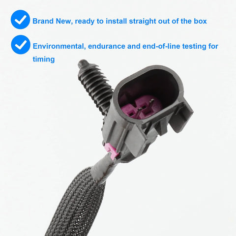 Coolant temperature sensor 213-4233 with purple connector and black braided harness