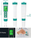 Saltwater Pool Tester Pro, Quick and Accurate Salinity Meter for Pools, Reads 0 to 9000 PPM, Great for Salt Chlorinator Systems, Helps Maintain Safe 2400 to 4500 PPM Range, User Friendly Digital Readout, white handheld tester with LCD