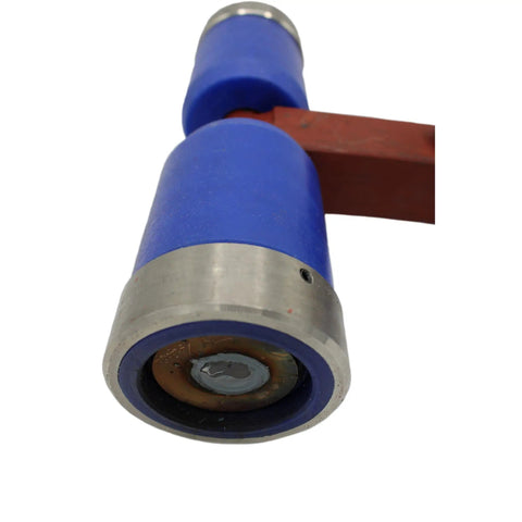 4 Wheel Conveyor Roller Shaft Steel Dogbone 1-1/2 Inch For X458 Chain Auto Car Wash Belt System Durable Uhmw Housing detailed view