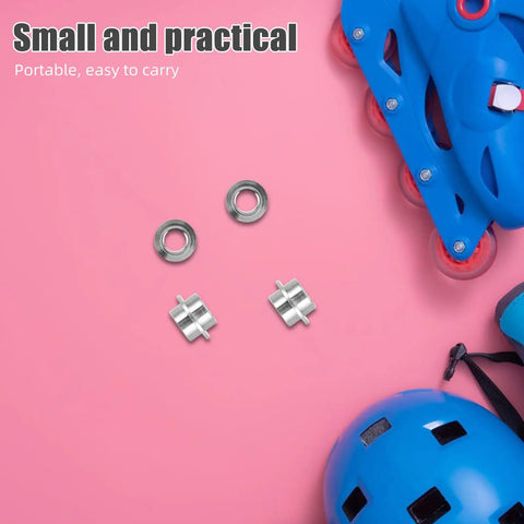 Rad High Quality Pro Grade Aluminum Skateboard Bearing Spacers Hardware Kit 30 Pcs Self Centering Axle Spacer for inline skates