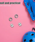 30pcs Silver Aluminum Bearing Spacer Kit For Roller Skates And Skateboards Reduces Friction Boosts Stability Extends Lifespan Lightweight Universal Fit Inline Blades Perfect For Beginners Keeping Ride Fresh Budget Friendly Vibe All Night Long, silver spacers on pink
