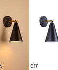 Modern Black And Gold Wall Sconces Set With Swing Arm Industrial Lamps Rustic Bronze Finish Two Pack with light on and off