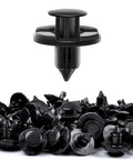 100Pcs Push Type Retainer Bumper Clips 8mm Hole Size 9mm Stem 20mm Head Fender Liner Clips for Nissan and Dodge