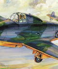 Illustration of Gloster E28/39 Pioneer 1 To 72 Scale Aircraft Model Kit With 84 Plastic Parts And 12 Photoetched Parts in flight
