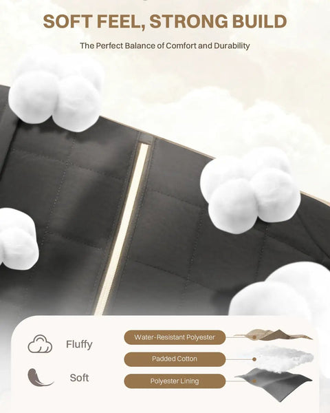 Puffer Backpack On Wheels For Women With Dual Opening Wheeled Laptop Travel Bag showing soft padded exterior features.