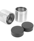 2 Pack Trailer Wheel Bearing Protectors With Dust Covers Stainless Steel Universal Bearing Caps Fit 1.98 Inch Hub Diameter