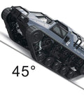 Remote Control Crawler Tank Off Road 4WD RC Car climbing 45-degree slope, military police design, side view
