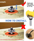 T Slot Router Bit With Bearing For Woodworking One Quarter Inch Shank Slot Cutter in router table installation guide