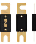 Dead Simple Wiring ANL Fuse 50 Amp Inline Blade with gold plating, designed for car audio and compatible with 12V 24V systems.