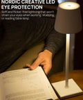 13 Inch Aluminum Cordless Table Lamp With 5200mAh Battery, USB C Rechargeable, 3 Way Dimmable Touch Light, Three Point Five Watt LED, Gold Finish