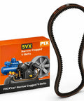 Beefy Cogged V Belt For Industrial Machinery 21/32 In By 65 In On Center Size For Smooth Power Transmission And Heavy-Duty Reliability Built to Withstand Tough Runs, black