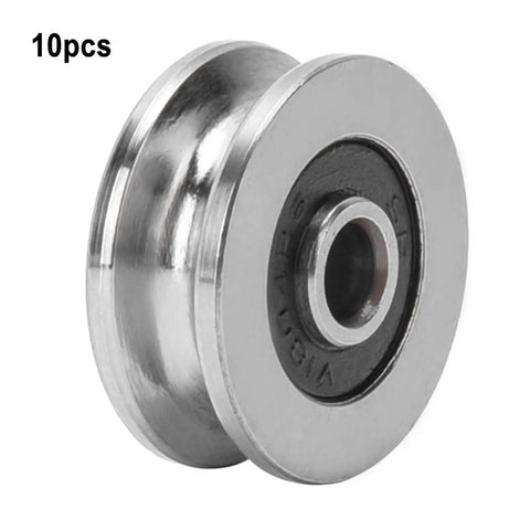 Heavy Duty V Groove Track Roller Bearing Built Like A Tank For Buttery Smooth Operation And Rock Solid Precision In Motors Guide Rails And Pro Workshop Gear, single steel roller view