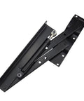Folding Lift Top Table Mechanism Hardware Set With Gas Hydraulic Support for Coffee Tables showing steel hinges, anti-rust coated.