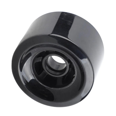 80A PU Shockproof Electric Scooter Tire Replacement For 3 Inch Wheels Easy Install Dope Grip Smooth Ride For Scooters And Skateboards DIY Enthusiast Approved, black tire close-up