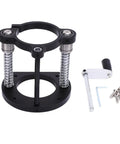Heavy Duty Router Lift Base With Crank Handle Aluminum Alloy And Stainless Steel Construction 2 Jaw Clamping For 64-66mm Small Trimming Machines Smooth Lifting System For Precise Slotting And Chamfering, black router lift base with crank handle and mounting screws