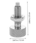 2 Pcs Steel Locking Spring Plunger Delivers Knockout Indexing Action. Small steel plunger with knurled handle for toolbox use.