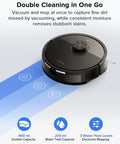 Q7 L5 All-In-One Robot Vacuum And Mop Combo With 8000 Pa Suction, Dual Anti-Tangle System, LiDAR Navigation, shown in black.