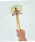 Full Size Heavy Duty Aluminum Claw Attachment For Snagging Ceiling Smoke Alarms Quick Up Top Extractor Hardware held on pole.