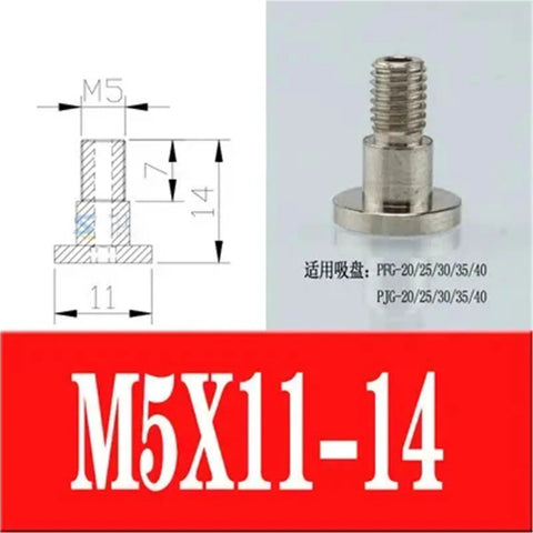 Pfg Manipulator Vacuum Suction Cup fittings Vpjn-1.5 Industrial Pneumatic Accessories Connector dark green with dimensions shown.