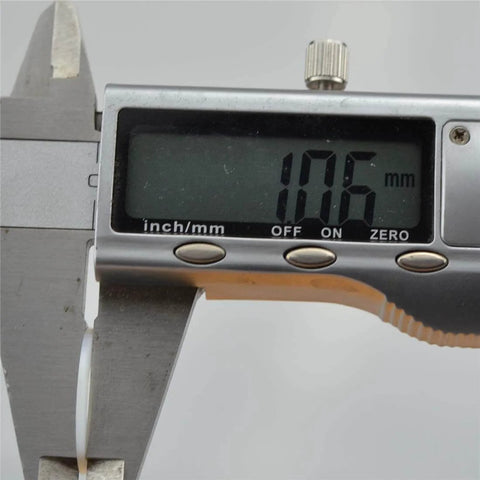 Caliper measuring Non Conductive Nylon Flat Washer Inner Diameter 1/2 Inch Outer Diameter 25/32 Inch 100 Pcs RoHS Compliant UL94 V2