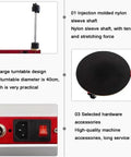 Heavy Duty Electric Stretch Film Packaging Machine With Quick Spin Turntable And Beast Mode Motor Drive showing nylon sleeve shaft and turntable details.