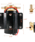 Drop Straight In With This Built Tough Self Priming 12 Volt Oil Scavenge Gear Pump with brass fittings and robust design.