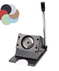 Button Maker Punch Die Cutter For Two And A Quarter Inch Badges 58mm With Easy Accurate Positioning Heavy Duty Metal Base Sharp Blade