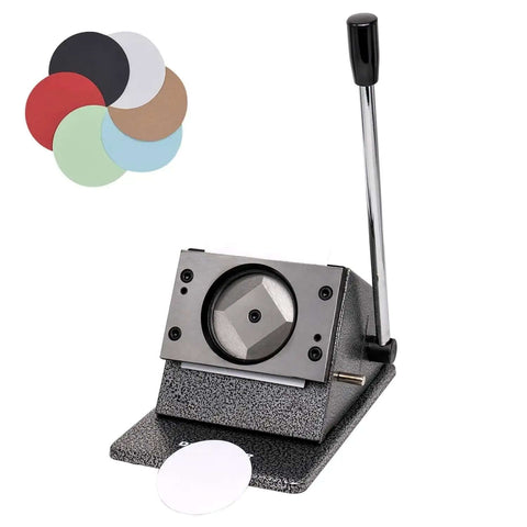 Button Maker Punch Die Cutter For Two And A Quarter Inch Badges 58mm With Easy Accurate Positioning Heavy Duty Metal Base Sharp Blade