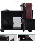 Compact Electric Belt Sander And Polishing Machine For Desktop Use High Efficiency Grinder For Wood Metal Crafting DIY Projects small side view