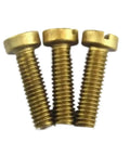 Hotrod Grade Brass Cheese Head Screws With Smooth Slotted Drive for Hardcore Woodworking Builds and Easy DIY Fixes DIN84 M1 M8 set of three screws