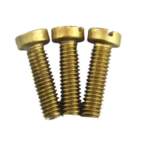Hotrod Grade Brass Cheese Head Screws With Smooth Slotted Drive for Hardcore Woodworking Builds and Easy DIY Fixes DIN84 M1 M8 set of three screws