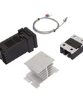 Self Tuning PID Temperature Controller With Stainless Steel Probe And Microprocessor Power Supply For Food Processing Poultry Chemical And Industrial Plants 40A Pro Grade with probe and heatsink