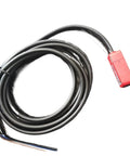 Industrial Photoelectric Sensor Replacement Part Model 50129376 For DIY Electronics And Circuit Board Maintenance Proximity Sensing For Power Supplies And Audio Gear Durable Reliable Detection, coiled black cable with red sensor housing