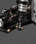 Close-up of Losi Stainless Steel U Joint Drive Shaft And Axle Set For Micro B Micro T RC Cars Includes Front and Rear Axles
