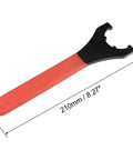ER25UM Collet Chuck Wrench Spanner For CNC Milling Lathe Clamping Nut With Red Non Slip Handle, 210mm, Carbon Steel