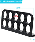 50 Pack Cable Chase Wire Brackets Heavy Duty Plastic Bracket Support Organizer size 6 3/8 by 2 1/2 inches for home office use