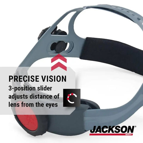 370 Speed Dial Replacement Headgear For Welding Helmets With Oversized Adjuster Knob and Washable Sweatband, side view