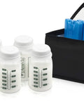 Ride Or Die Breast Milk Cooler Kit With Six Chill Bottles And Triple Freeze Packs For Grab And Go Nursing Pump Storage Keeps Every Drop Ice Cold Always.