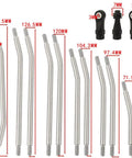 313mm Wheelbase Stainless Steel Link Rod Set For 1x10 RC Axial SCX10 II 90046 90047 Rock Crawlers with 10 pieces shown