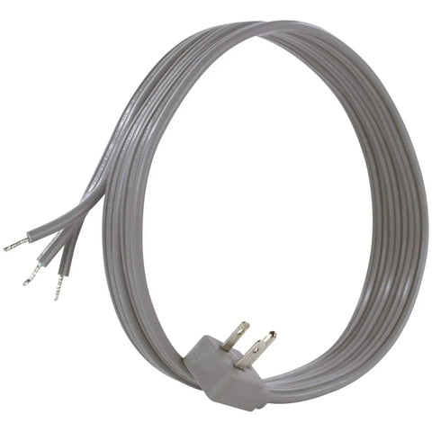 15 Amp Appliance Power Cord Heavy Duty 6 Feet Three Wire Grounded With Right Angle Plug Head UL Listed ETL Listed