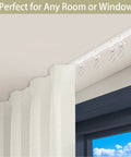 Easy Glide Ceiling Curtain Track System Flexible Durable Design For Effortless Gliding Ideal For Shower Window RV Room Dividers Privacy