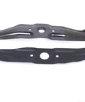 Honda HRX Twin Blade Mulching Kit For HRS HRR Lawn Mowers, Genuine OEM Blades 72511-VH7-000 And 72531-VH7-000, blade set on display.