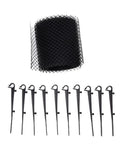 Heavy Duty Gutter Guard Mesh Net For Leaves Debris, Reusable Plastic Gutter Screen For Downspouts And Eaves, Cut To Fit 600x15cm roll with stakes