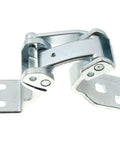 Premium Chrome Door Hinge Set For Ford Transit Connect 2010 Through 2013 With Knockout Rust Coating, close-up view.