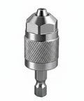 Hex Shank Drill Chuck Adapter With Three Jaw Chuck Converter Power Tool Attachment For A Snug Grip And Secure Accessory Holding Knurled Finish For Easy Drive And Maintenance Tasks, metal