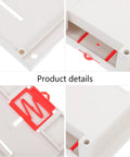 Close-up of Weatherproof Outdoor Electrical Junction Box in Gray Flame Retardant ABS Plastic showing design details