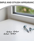 Self Tapping Screws Kit With 7 Sizes Carbon Steel Black 500 Pieces Assortment For Fast, Easy Install On Metal Or Wood, Pan Head Machine Screws, Heavy Duty Diy Project Ready Set, black screws on white surface