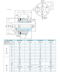 ME10S4AA Electromagnetic Clutch technical specifications diagram with dimensions and torque details, industrial quality design.