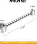 Door Hinge Adjustment Tool For Home And Commercial Doors 0.55 To 0.74 Inch Hinge Gap Wrench with size dimensions shown