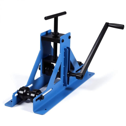 Boost Your Shop Game With This Heavy Duty Manual Tube Roller Bender Featuring Six Precision Dies For Flawless Round And Square Pipe Bends On Steel Copper And Aluminum Without Breaking A Sweat